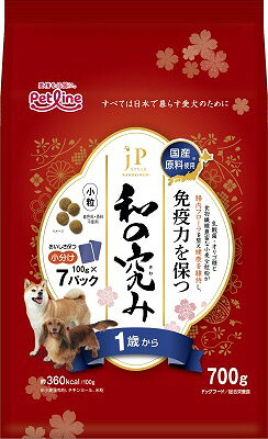 楽天スペシャルスペース【同梱不可】【10個セット】 ペットライン JPスタイル 和の究み 小粒 12か月まで 子犬用700g