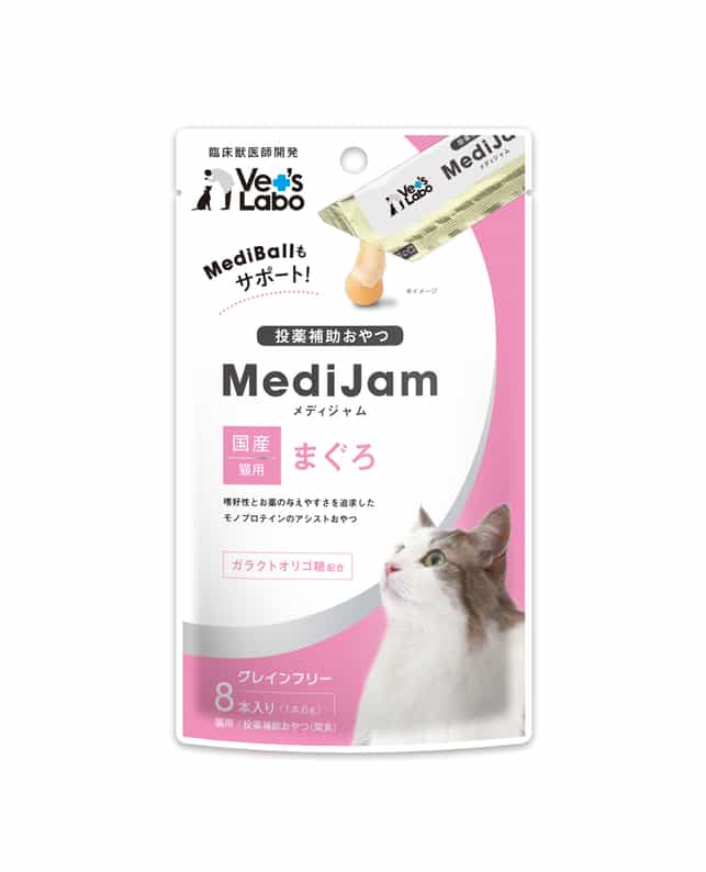 【同梱不可】【12個セット】 ジャパンペットコミュニケーションズ メディジャム 猫用 まぐろ 6g×8本