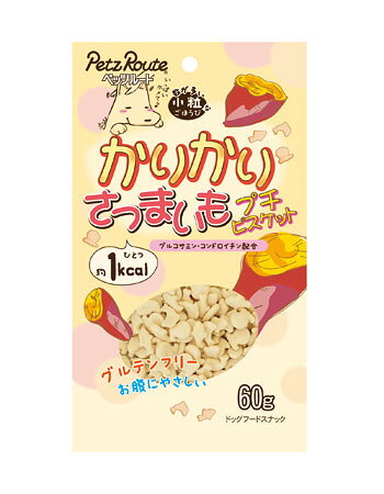 乐天商城 - 【同梱不可】【12個セット】ペッツルート 小粒ごほうびかりかりさつまいもプチビスケット60g