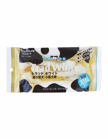 【同梱不可】【12個セット】ペッツルート トラッドホワイトガム 骨型スリム 3本入り
