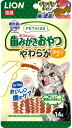 【!!クーポン配布中!!】 【同梱不可】【6個セット】ライオンペット PETKISSネコちゃんの歯みがきおやつやわらかチキン味14g