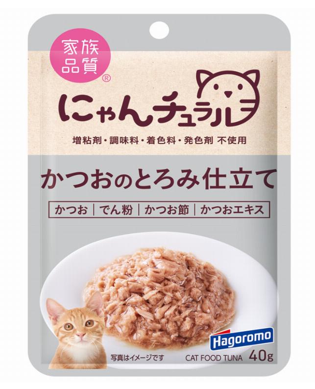 Rakuten - 【同梱不可】【36個セット】はごろもフーズにゃんチュラルパウチかつおのとろみ仕立て40g