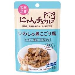 【同梱不可】【48個セット】はごろもフーズにゃんチュラルパウチいわしの煮こごり風40g
