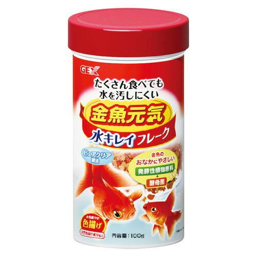 【同梱不可】【6個セット】ジェックス ジェックス金魚元気水キレイフレーク100g