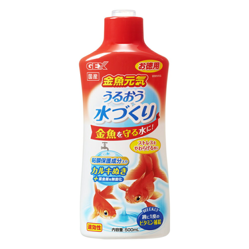 【同梱不可】【6個セット】ジェックス ジェックス金魚元気うるおう水づくり500mL