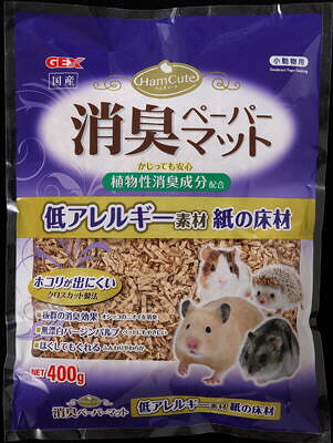 【同梱不可】【12個セット】ジェックスハムキュート消臭ペーパーマット400g