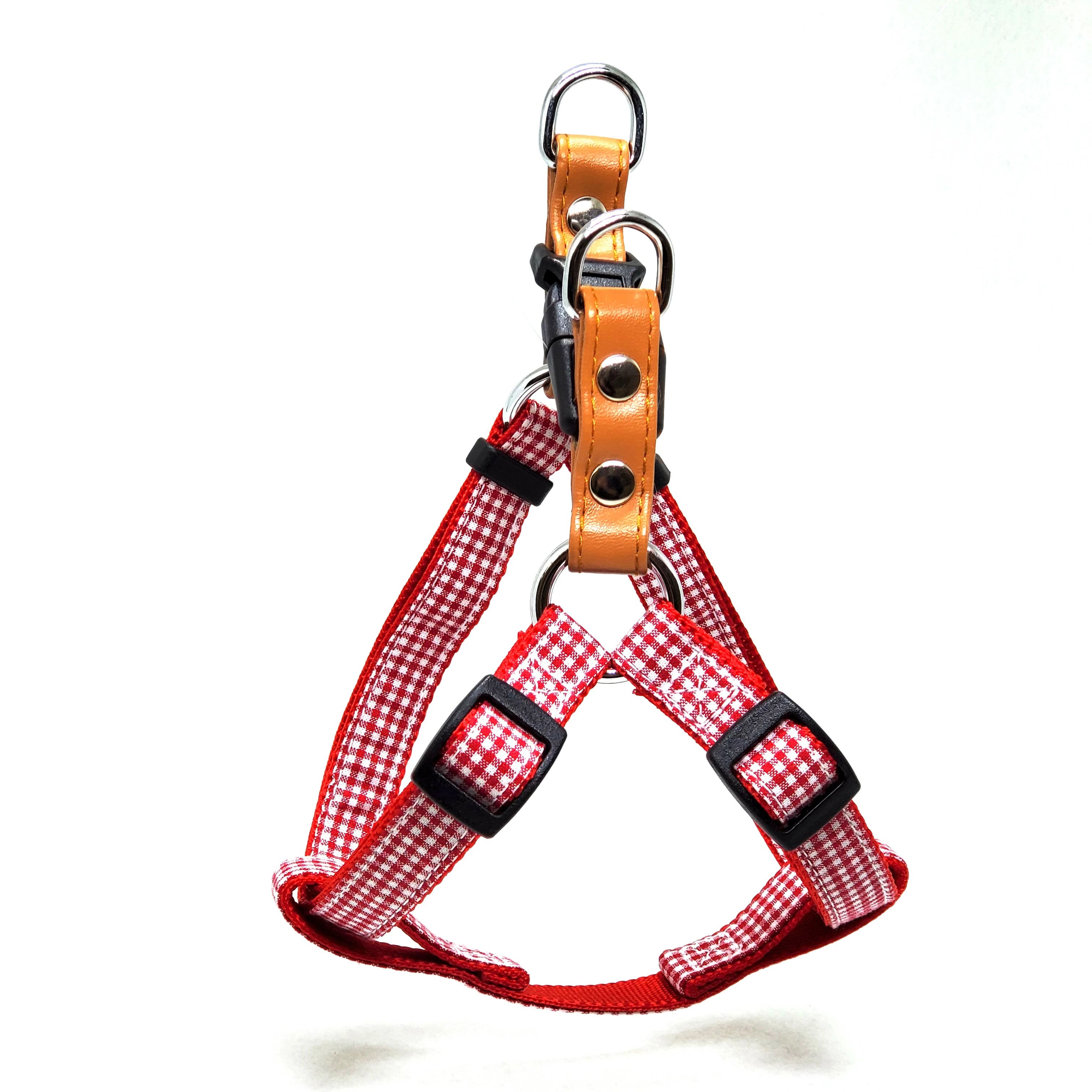 【同梱不可】リードック LEADOGプチギンガムカンタンハーネスSSレッド