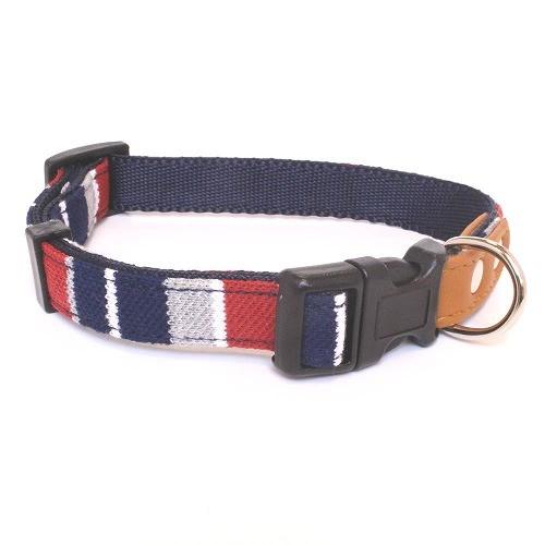 【同梱不可】LEADOG パステルボーダー ワンタッチカラー M ネイビー