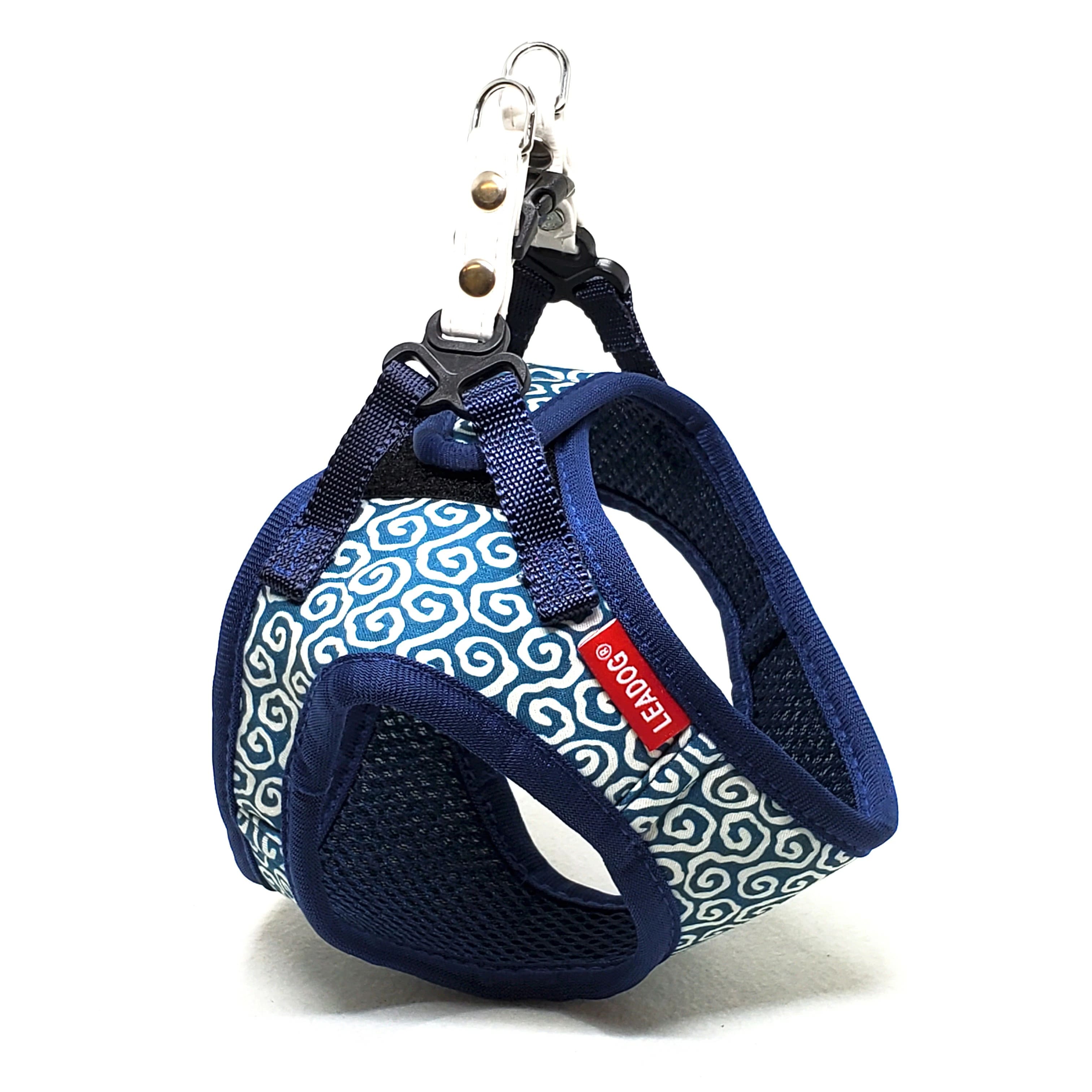 【同梱不可】【2個セット】リードック LEADOG唐草ソフトハーネスSブルー