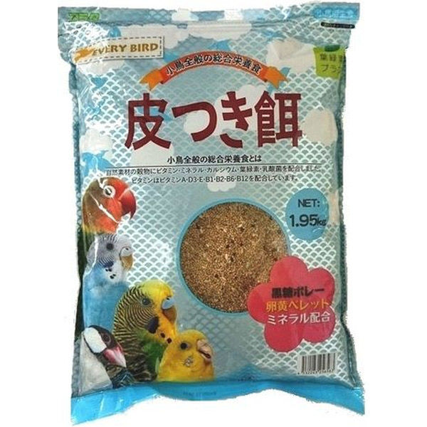 【同梱不可】【3個セット】アラタ エブリバード 皮つき餌 鳥 フード 1.95kg（1950g）