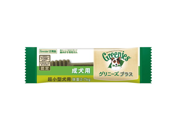 【同梱不可】【10個セット】マースジャパンリミテッド グリニーズプラス 成犬用 超小型犬用 2-7kg 1本入