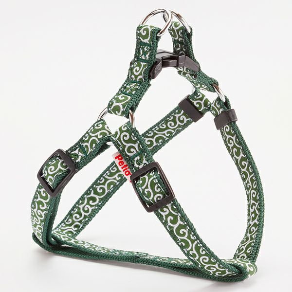 【同梱不可】【2個セット】ペティオ犬雅唐草ハーネスMグリーン