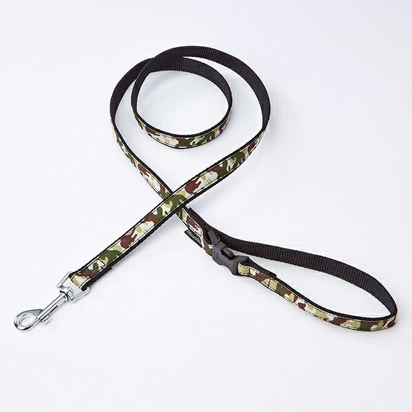【同梱不可】ペティオ犬用引き紐EthicalDoor迷彩リードMブラック