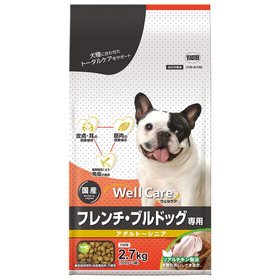 【同梱不可】【4個セット】イースター ウェルケア フレンチ・ブルドッグ専用 アダルト〜シニア 2.7kg ドッグフード