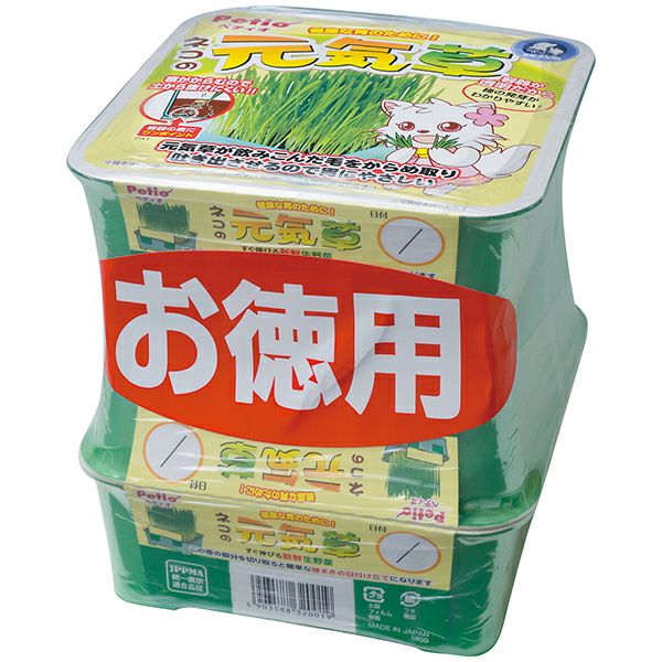 【同梱不可】【12個セット】ペティオネコの元気草3コパック