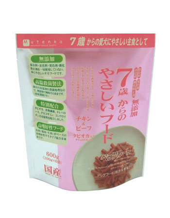 【同梱不可】ペッツルート 7歳からのやさしいフード チキン&ビーフ 600g