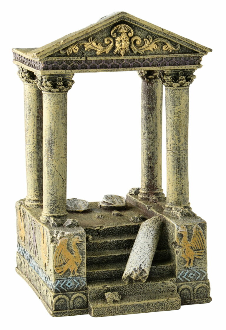 【同梱不可】【6個セット】ペットライブラリー aquaneru アクアリウムオーナメント　ギリシャの遺跡