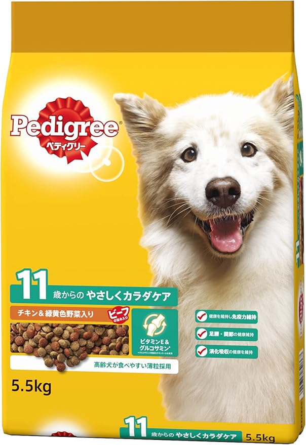 【同梱不可】マースジャパンリミテッド ペディグリー11歳から用ヘルシーチキン＆緑黄色野菜入り5.5kg(4.0)