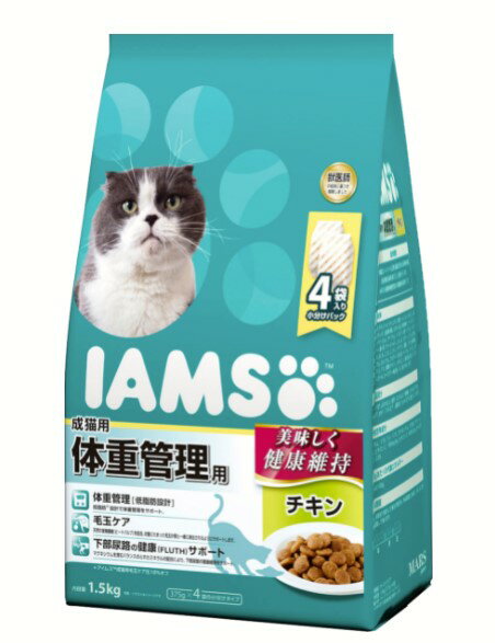 乐天商城 - 【同梱不可】【3個セット】 マースジャパンリミテッド アイムス 成猫用 体重管理用 チキン 1.5kg
