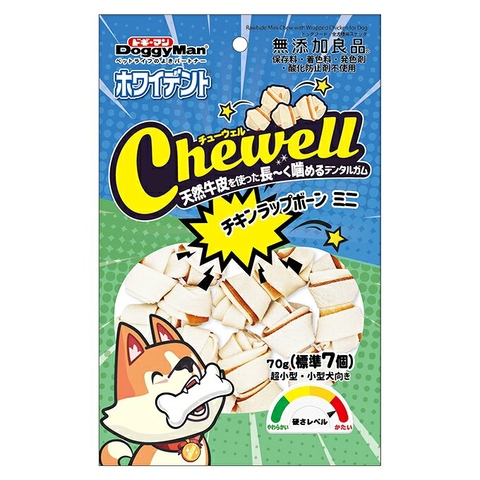 ドギーマンハヤシ ドギーマンハヤシ 【同梱不可】【3個セット】ドギーマンハヤシ Chewell　チキンラップボーンミニ 70g