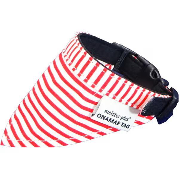 カワノ産業 【同梱不可】マイスタープラスONAMAEバンダナボーダーSレッド