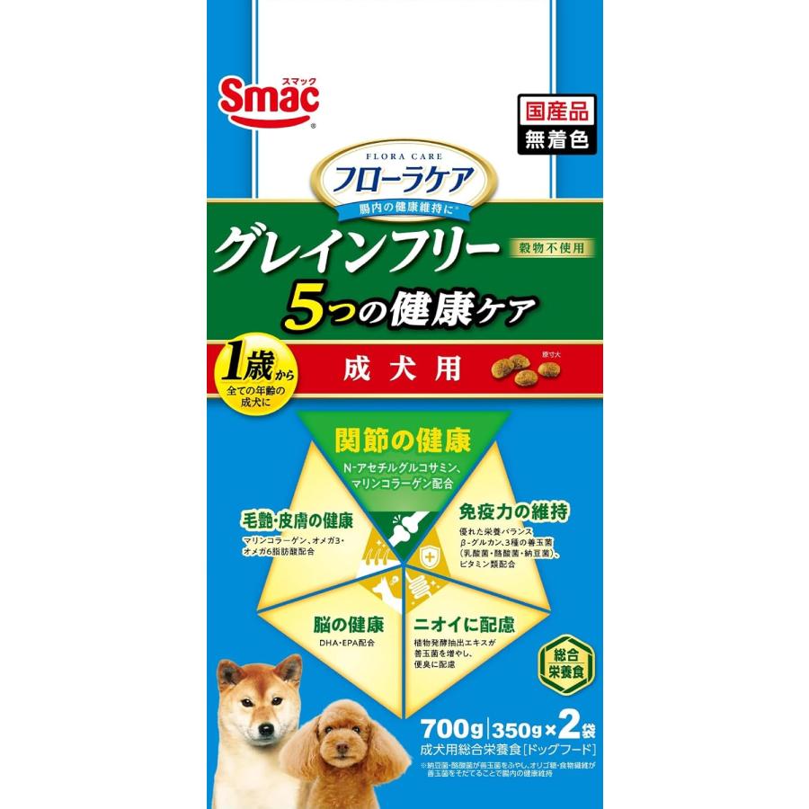 乐天商城 - 【同梱不可】【2個セット】スマック フローラケア犬成犬用5つの健康ケア関節700g