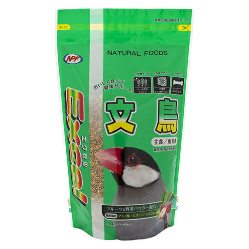【同梱不可】【12個セット】 ナチュラルペットフーズ株式会社 エクセル 文鳥 皮付き 600g