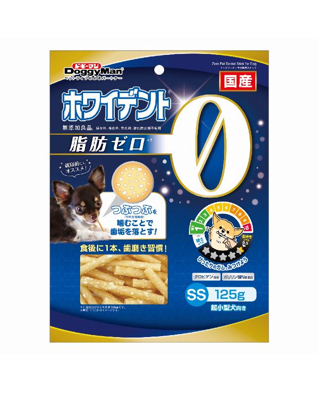 ドギーマンハヤシ 【同梱不可】【10個セット】ドギーマンハヤシ　ホワイデント　脂肪ゼロ　SS 125g