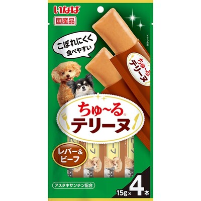 【同梱不可】【12個セット】ちゅーるテリーヌ　レバー＆ビーフ 15g×4P