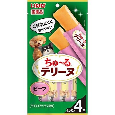 【同梱不可】【3個セット】ちゅーるテリーヌ　ビーフ 15g×4P