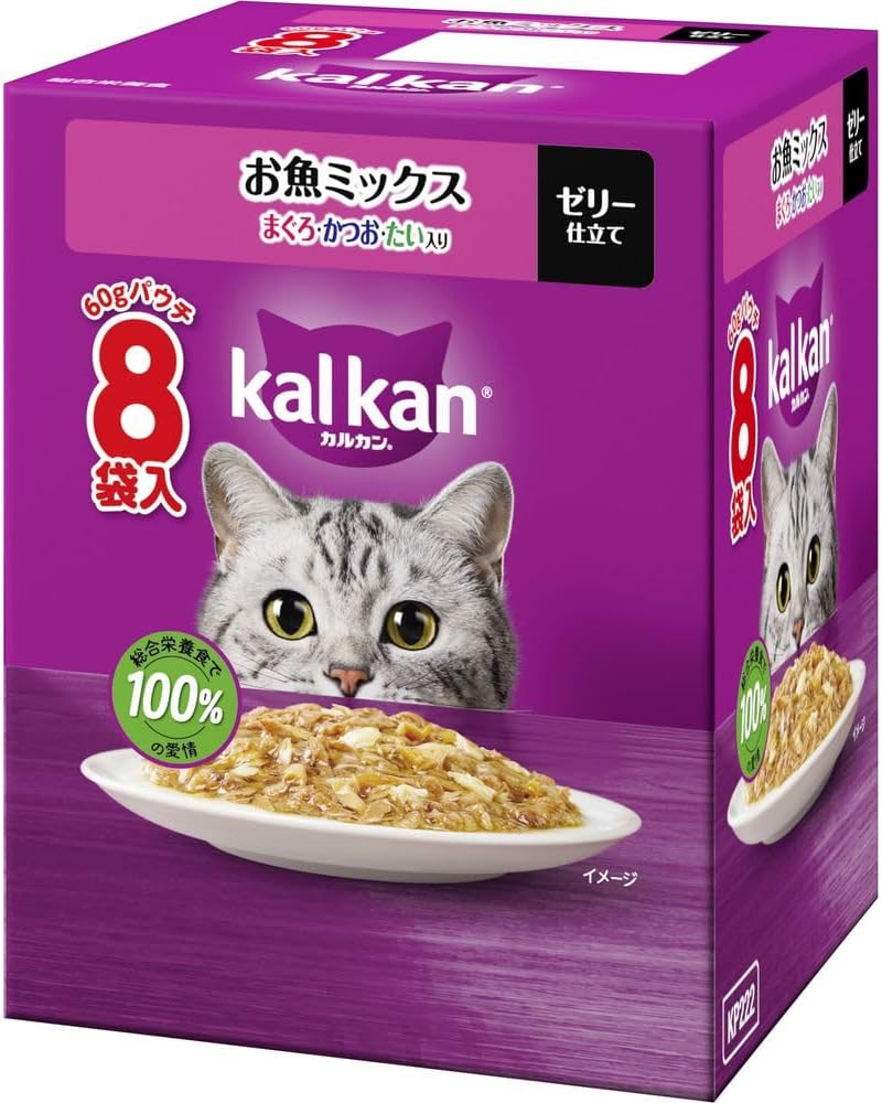 Other Wet Food - 【同梱不可】【20個セット】マースジャパン カルカンパウチ　お魚ミックス　まぐろ・かつお・たい入り 60g×8