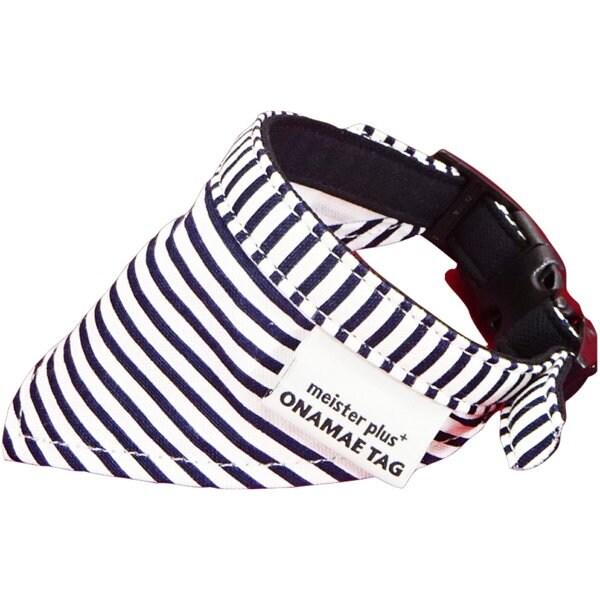 カワノ産業 【同梱不可】【5個セット】マイスタープラスONAMAEバンダナボーダーSブルー