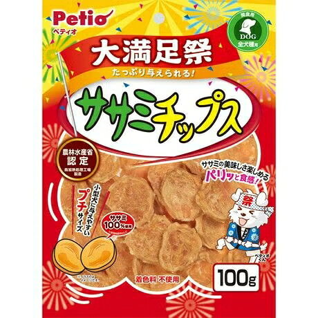 【同梱不可】 【3個セット】 ペティオ ササミチップス　大満足祭100g