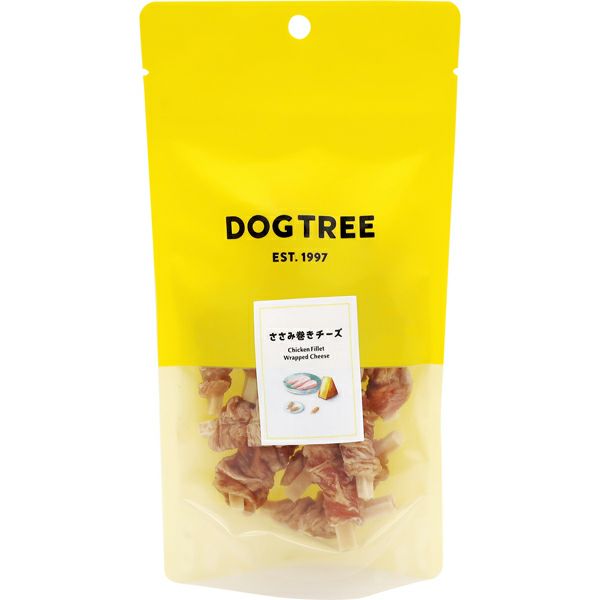 【同梱不可】ドッグツリー ささみ巻きチーズ　M15本