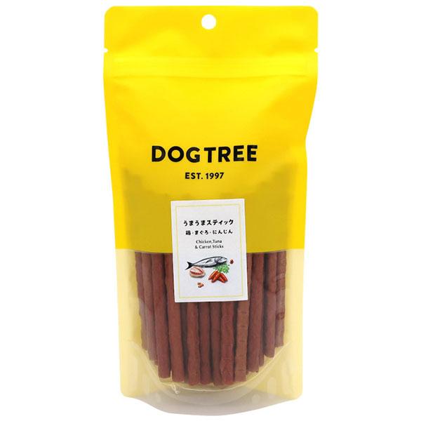 【同梱不可】ドッグツリー うまうまスティック鶏・まぐろ・にんじん　M170g