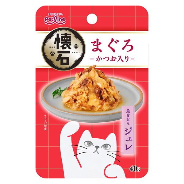 【注意事項】 ・メーカーの都合等により、パッケージ及び内容量、生産地、などが変更される場合がございます。ご了承ください。 ・当店では地球環境への配慮およびお手頃価格での商品の提供のため、簡易的な梱包とさせていただいております。 ・箱潰れなど、製品をご利用いただくのに問題がない場合の返品・交換対応はお受けできません ※期限のある商品について ・賞味期限や消費期限がある商品については、すべて期限まで2ヶ月以上のものを取り扱っております。個別のお問い合わせはご遠慮いただきますようお願い申し上げます。 ・期限が迫った商品は、別途アウトレット商品として販売させていただいております。 商品説明■　商品特徴★ 猫様の大好きなまぐろに、かつおをブレンドしました。 ★ ドライフードにもかけやすいジュレタイプ 4902418004815■　原材料まぐろ、かつお、フィッシュエキス、ビタミンE、増粘安定剤(増粘多糖類、加工でん粉)、調味料(アミノ酸等)■　メーカーペットライン■　広告文責ライフジェネレーション株式会社 TEL:06-6809-2484