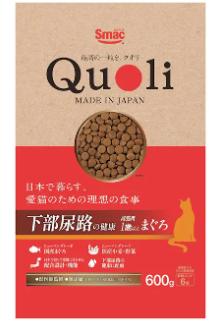 【同梱不可】【2個セット】スマック QuoLi 下部尿路 成猫用 まぐろ 600g