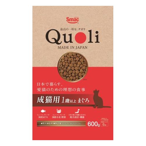 【同梱不可】【12個セット】スマック QuoLi 成猫用 まぐろ 600g(4.0)