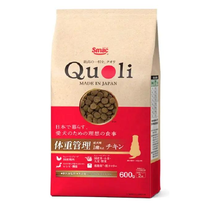 【同梱不可】【6個セット】スマック QuoLi 体重管理 成犬用 チキン 600g