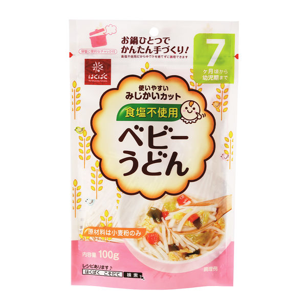 【10個セット】はくばく ベビーうどん 100g