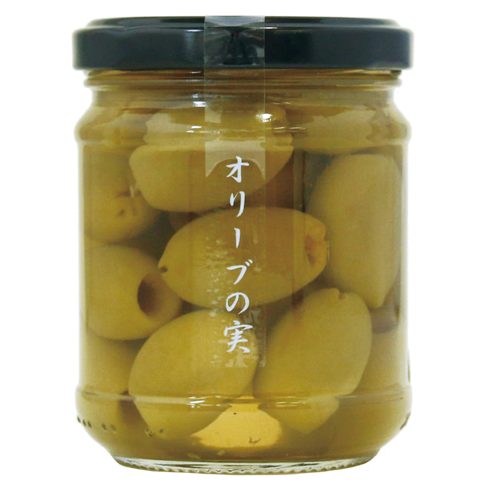 【12個セット】そらみつ株式会社　グリーンオリーブ　種ぬき　212瓶 90g