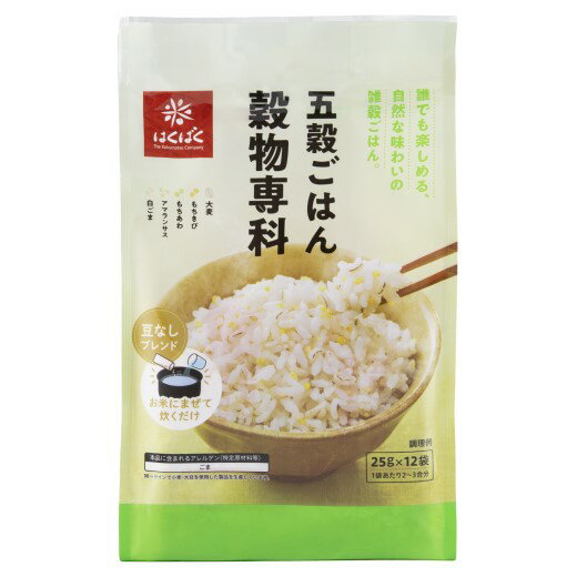 【6個セット】はくばく　穀物専科 25g×12袋