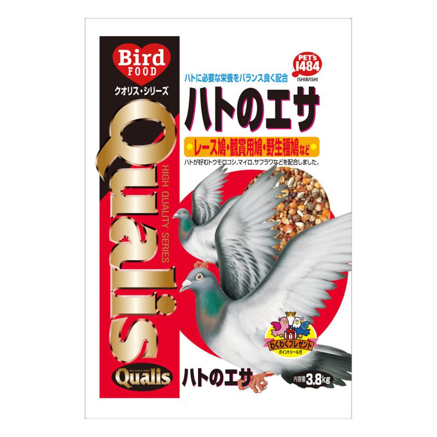 【同梱不可】株式会社ペッズイシバシ クオリスハトのエサ3．8kg