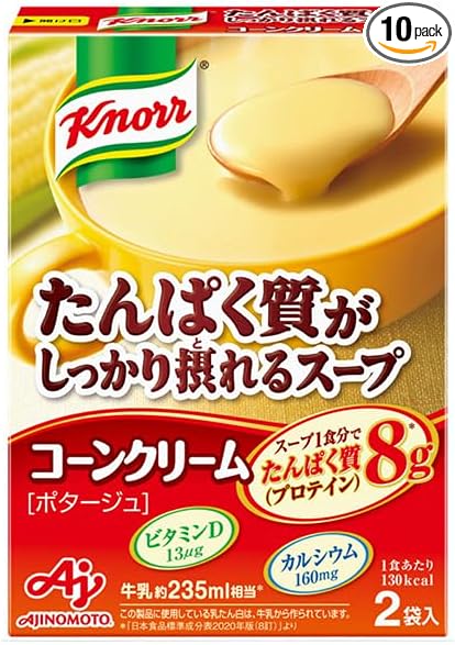 【60個セット】味の素 クノールたんぱく質がしっかり摂れるスープ コーンクリーム 58.4g