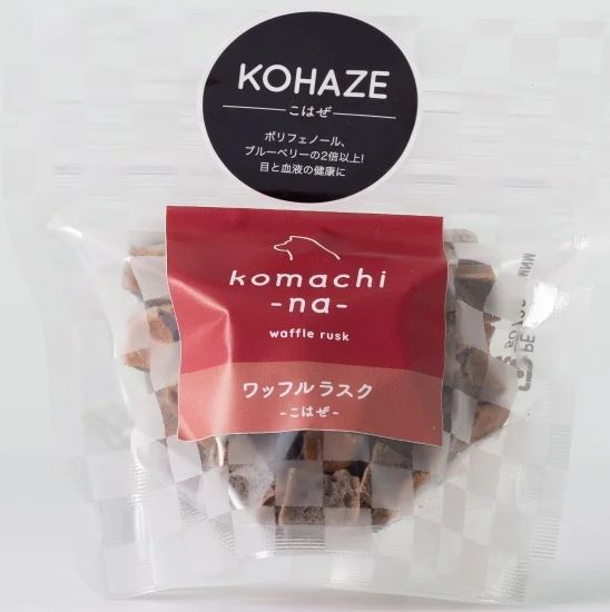 【同梱不可】【48個セット】アクシエ株式会社 komachi‐na‐　ワッフルラスク　こはぜ20g