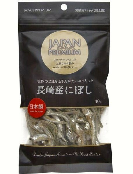 【同梱不可】【6個セット】 株式会社アスク JAPANPREMIUM 猫用煮干し 40g