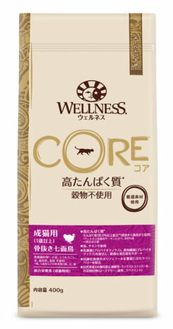 乐天商城 - 【同梱不可】ウェルペット・ジャパン ウェルネスコア 成猫用 骨抜き七面鳥・穀物不使用（1歳以上）400g