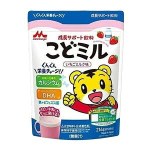 【12個セット】森永乳業 こどミルいちごミルク味 216g