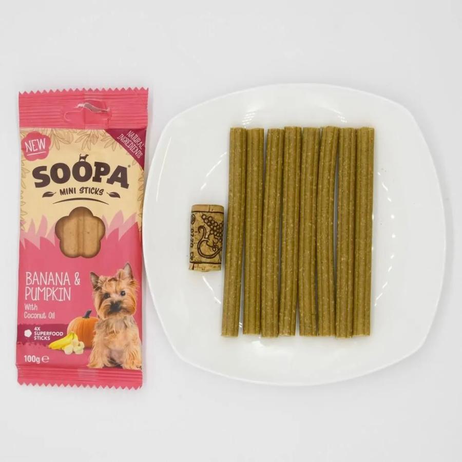 【同梱不可】【3個セット】ハヤブサ　Banana　＆　Pumpkin　Sticks　for　Puppies100g