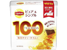 【24個セット】キーコーヒー　リプトン　ピュア＆シンプル　ティー 100p